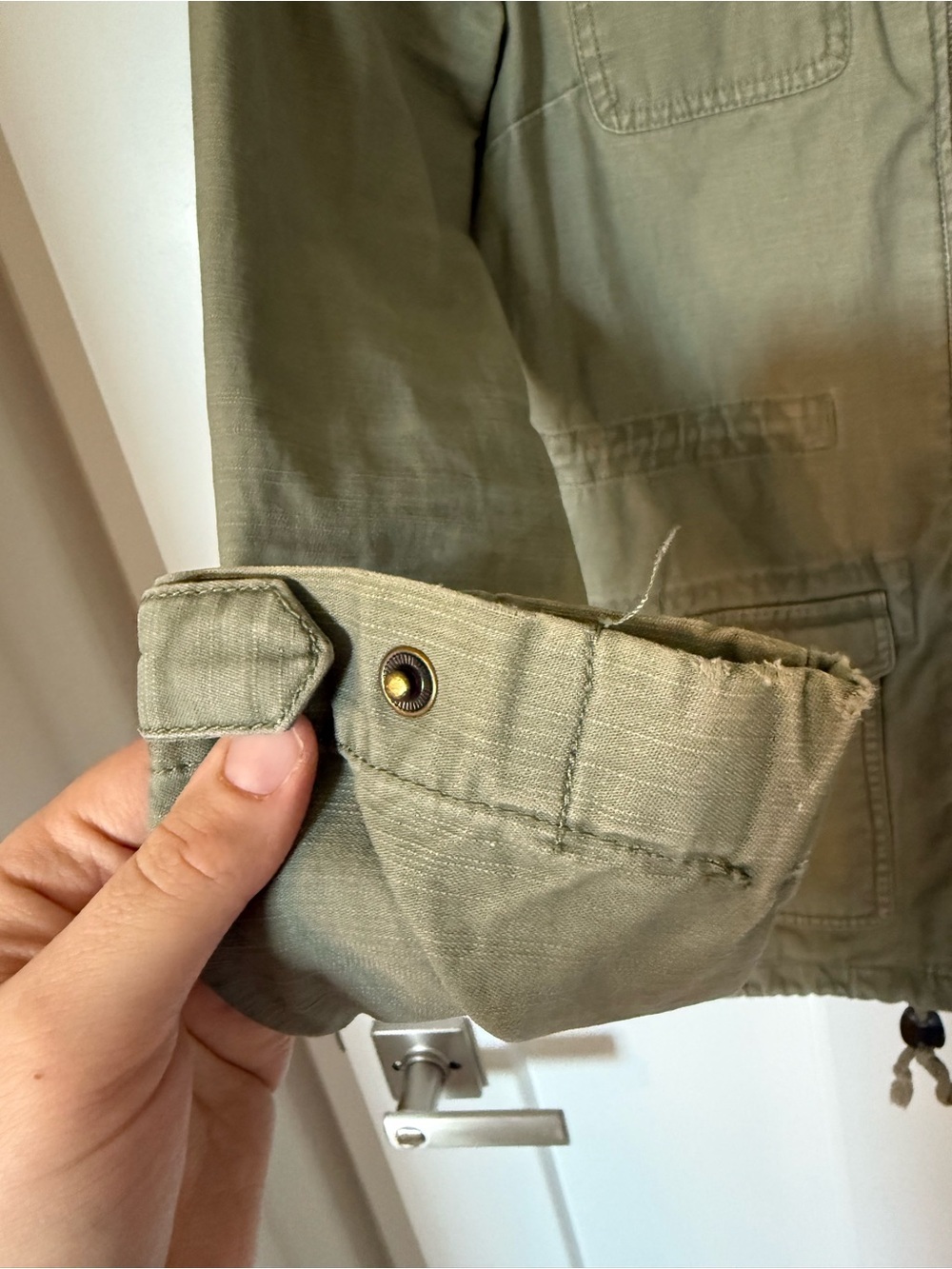 H&M Olive Utility Field Jacket with Epaulets - Picture 3 of 6